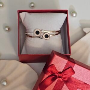 Rosy stones bangle bracelet