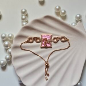 Aurora Pink Chain Bracelet