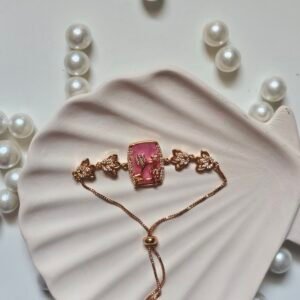 Aurora Wild Pink Chain Bracelet