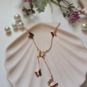 Rose gold layered butterflies