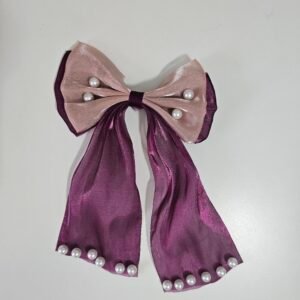 Double Colored Pearly Bow